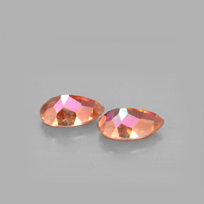 Gemas de topacio azotic multicolor natural de  ct, en forma de pera, VVS-VS