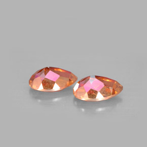 Gemas de topacio azotic multicolor natural de  ct, en forma de pera, VVS-VS