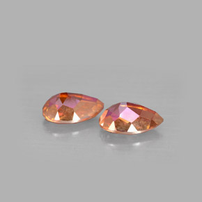 Gemas de topacio azotic multicolor natural de  ct, en forma de pera, VVS-VS