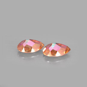 Gemas de topacio azotic multicolor natural de  ct, en forma de pera, VVS-VS