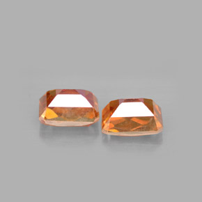 Gemas de topacio azotic multicolor natural de  ct, corte esmeralda, VVS-VS