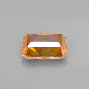 Topacio azotic multicolor natural de 2,36 ct, corte esmeralda, VVS-VS