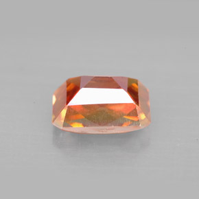 Topacio azotic multicolor natural de 2,56 ct, corte esmeralda, VS
