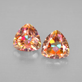 Gemas de topacio azotic multicolor natural de  ct, trillón, VVS-VS