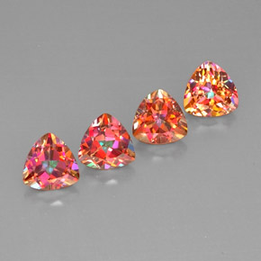 Gemas de topacio azotic multicolor natural de  ct, trillón, VVS-VS