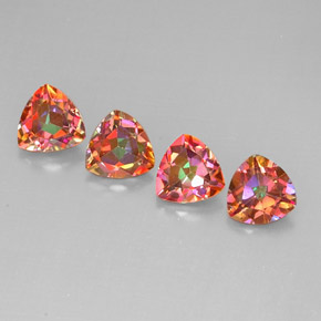 Gemas de topacio azotic multicolor natural de  ct, trillón, VVS-VS