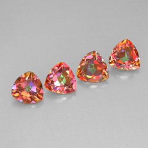 Gemas de topacio azotic multicolor natural de  ct, trillón, VVS-VS