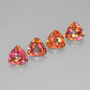 Gemas de topacio azotic multicolor natural de  ct, trillón, VVS-VS