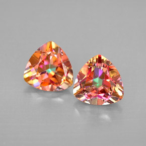Gemas de topacio azotic multicolor natural de  ct, trillón, VVS-VS