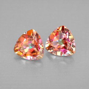 Gemas de topacio azotic multicolor natural de  ct, trillón, VVS-VS