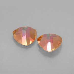 Gemas de topacio azotic multicolor natural de  ct, trillón, VVS-VS