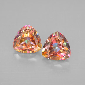 Gemas de topacio azotic multicolor natural de  ct, trillón, VVS-VS