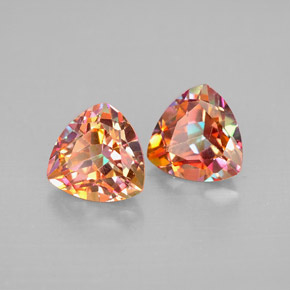 Gemas de topacio azotic multicolor natural de  ct, trillón, VVS-VS