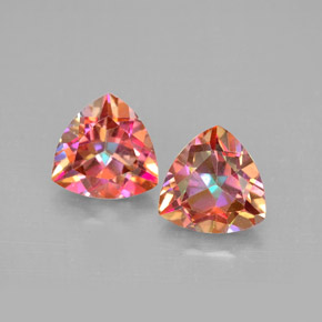 Gemas de topacio azotic multicolor natural de  ct, trillón, VVS-VS