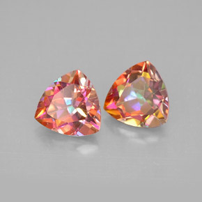 Gemas de topacio azotic multicolor natural de  ct, trillón, VVS-VS