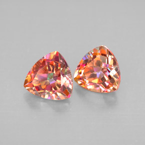 Gemas de topacio azotic multicolor natural de  ct, trillón, VVS-VS