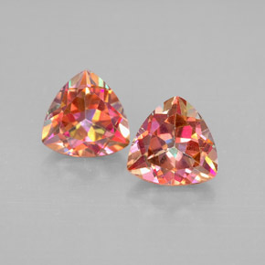 Gemas de topacio azotic multicolor natural de  ct, trillón, VVS-VS