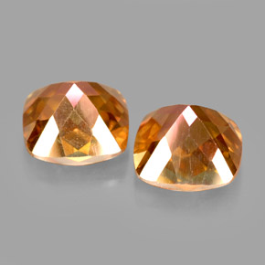 Gemas de topacio azotic multicolor natural de  ct, corte cojín, VVS