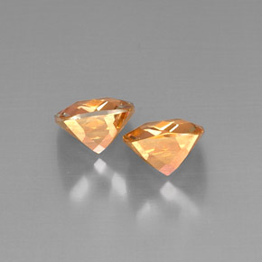 Gemas de topacio azotic multicolor natural de  ct, corte cojín, VVS