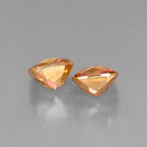 Gemas de topacio azotic multicolor natural de  ct, corte cojín, VVS-VS