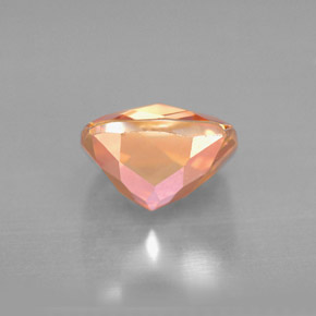 Topacio azotic multicolor natural de 2,68 ct, corte cojín, VVS