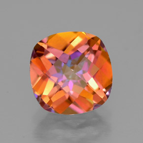 Topacio nítrico Arcoíris superior natural de 2.56 ct, Corte Cojín, VVS