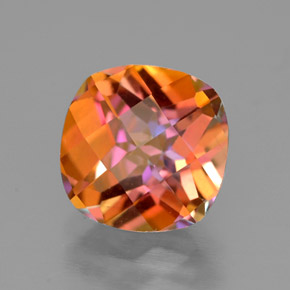 Topacio nítrico Arcoíris superior natural de 2.56 ct, Corte Cojín, VVS