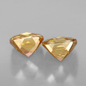 Gemas de topacio azotic multicolor natural de  ct, corte cojín, VVS-VS