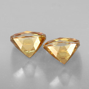 Gemas de topacio azotic multicolor natural de  ct, corte cojín, VVS-VS