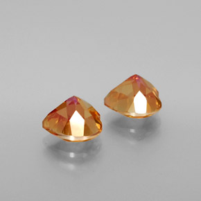 Gemas de Topacio nítrico Arcoíris multicolor natural de  ct, Forma de corazón, VVS-VS