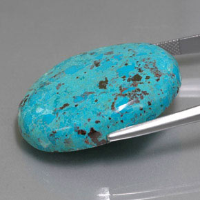 azurita Azul multicolor natural de 46.34 ct, Corte Óvalo, Opaco