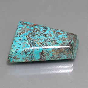 Azurita azul multicolor natural de 13,18 ct, forma elegante, opaco