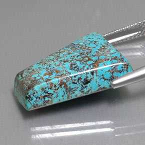 Azurita azul multicolor natural de 13,18 ct, forma elegante, opaco