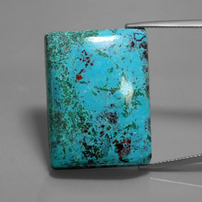 azurita Azul multicolor natural de 46.93 ct, Corte Baguette, Opaco