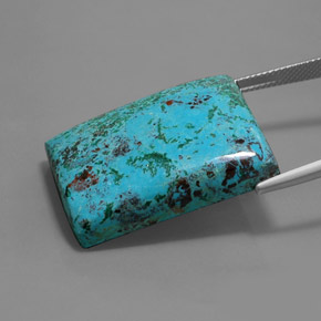 azurita Azul multicolor natural de 46.93 ct, Corte Baguette, Opaco