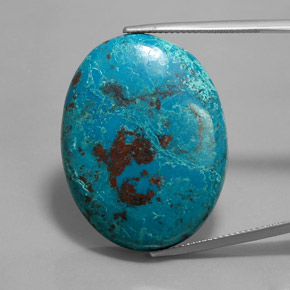 azurita Azul multicolor natural de 43.19 ct, Corte Óvalo, Opaco