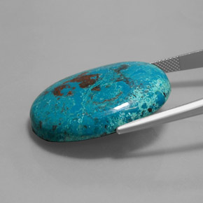 azurita Azul multicolor natural de 43.19 ct, Corte Óvalo, Opaco