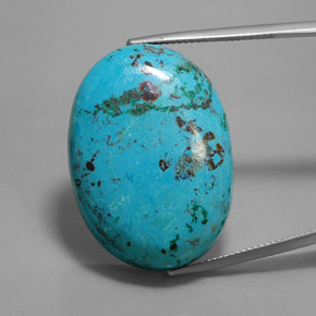 azurita Azul multicolor natural de 41.17 ct, Corte Óvalo, Opaco