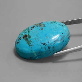 azurita Azul multicolor natural de 41.17 ct, Corte Óvalo, Opaco