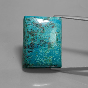 azurita Azul multicolor natural de 40.92 ct, Corte Baguette, Opaco