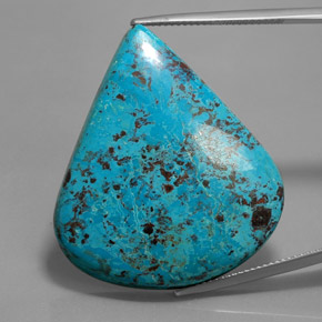 azurita Azul multicolor natural de 36.64 ct, En forma de pera, Opaco