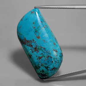 azurita Azul multicolor natural de 32.39 ct, Forma elegante, Opaco