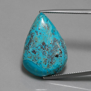 azurita Azul multicolor natural de 17.80 ct, En forma de pera, Opaco