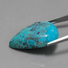azurita Azul multicolor natural de 17.80 ct, En forma de pera, Opaco