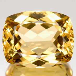 Berilo Dorado amarillo natural de 7.10 ct, Corte Cojín, VVS