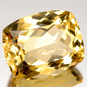 Berilo Dorado amarillo natural de 7.10 ct, Corte Cojín, VVS
