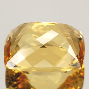 Berilo Dorado amarillo natural de 6.89 ct, Corte Cojín, VVS