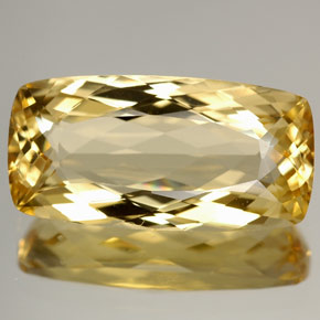 Berilo amarillo natural de 4,87 ct, corte cojín, IF