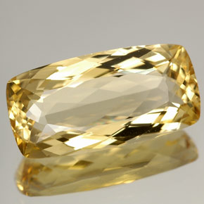 Berilo amarillo natural de 4,87 ct, corte cojín, IF