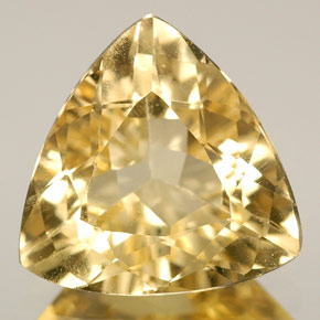 Berilo amarillo natural de 2,71 ct, trillón, VVS